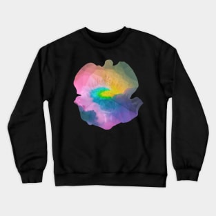 Pastel rainbow triangle flower Crewneck Sweatshirt